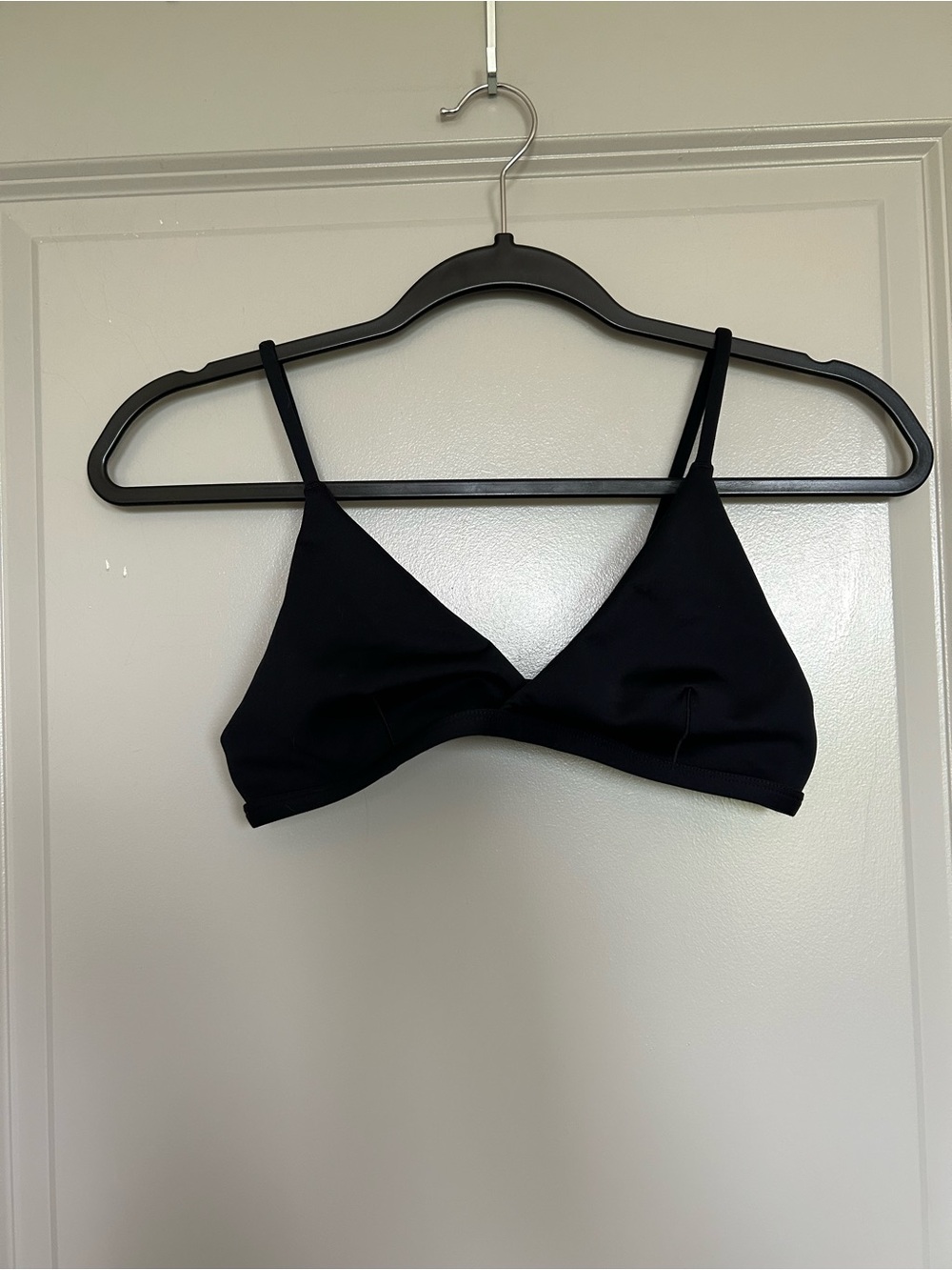 Left On Friday Black Triangle Top and High Waisted Bottoms